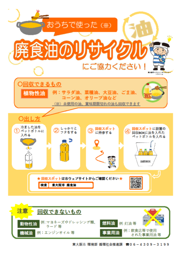 廃食油のリサイクル